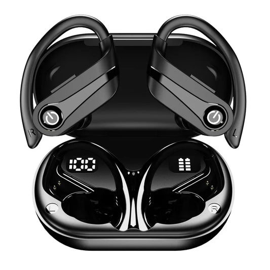 Wireless Bluetooth Earphones with High Battery Capacity, Noise Reduction, and Long Battery Life for Sports Bluetooth Headphones